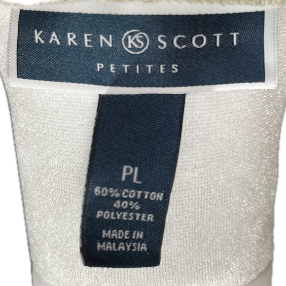 Karen Scott 3/4 sleeve floral shirt - Picture 3 of 3